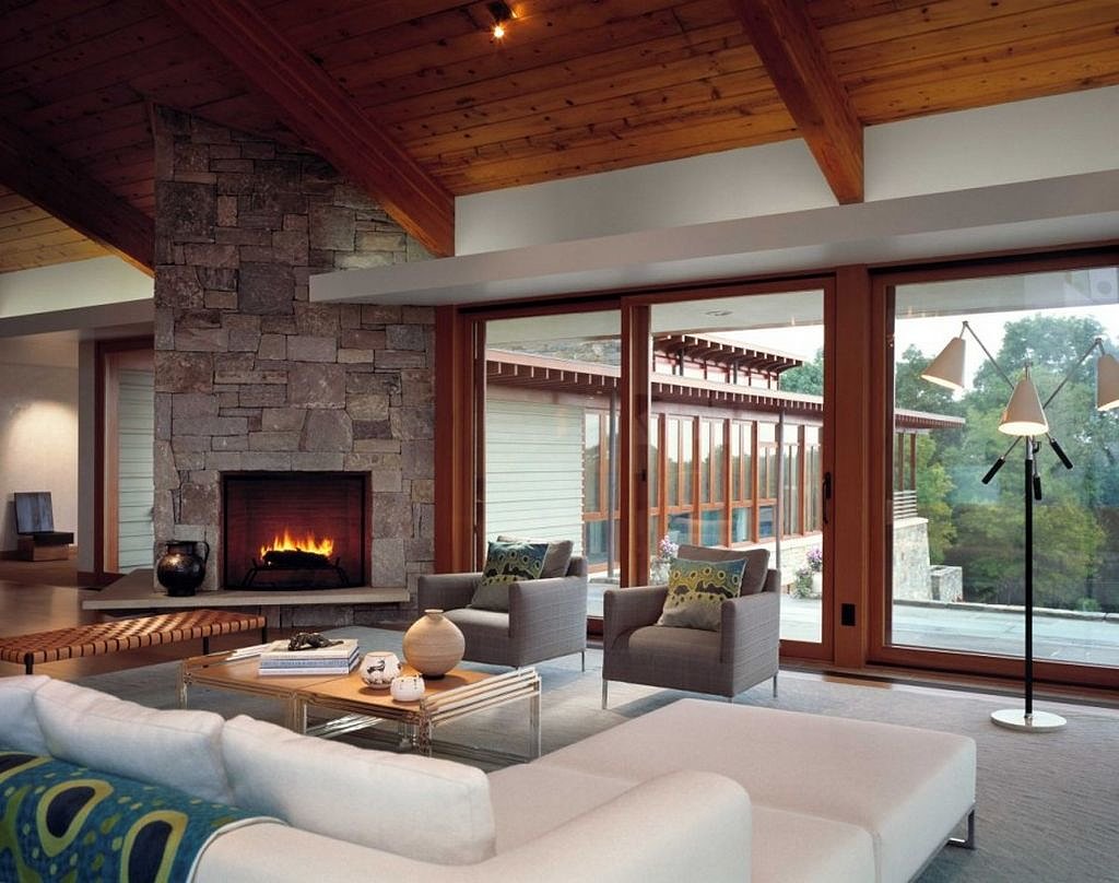 Contemporary-Living-Room-with-Fireplace