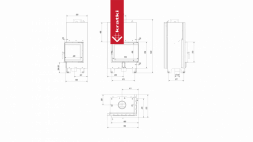 Топка с теплообменником Kratki PRO MBZ/PW/13/P/BS/W