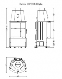 Топка Hark Radiante 600/57 RK ECOplus