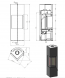 Печь EMBER Стеван 700 XL white