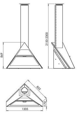 Камин Admeto 120 rincon - Traforart