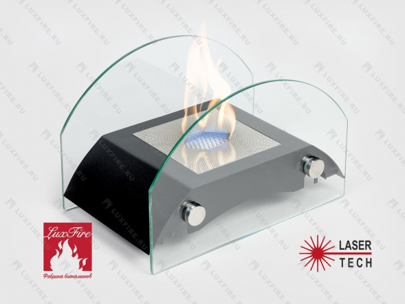 Настольный биокамин Lux Fire &amp;quot;Мост&amp;quot; S (черный)