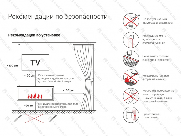 Топливный блок LUX FIRE D85 XS