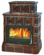 Печь ABX KARELIE, с кафельным цоколем, с теплообменником